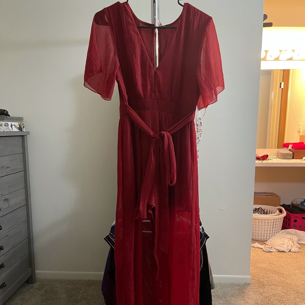 Red romper